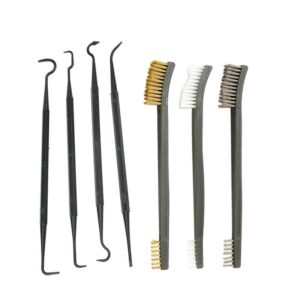 7-piece cleaning brush hook 3pcs steel wire nylon brush + 4pcs nylon hook gun brush hunting