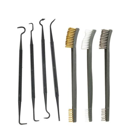 7-piece cleaning brush hook 3pcs steel wire nylon brush + 4pcs nylon hook gun brush hunting