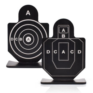 Aluminum alloy humanoid soft bullet training target metal indoor entertainment shooting range training shooting target military fan equipment cross-border